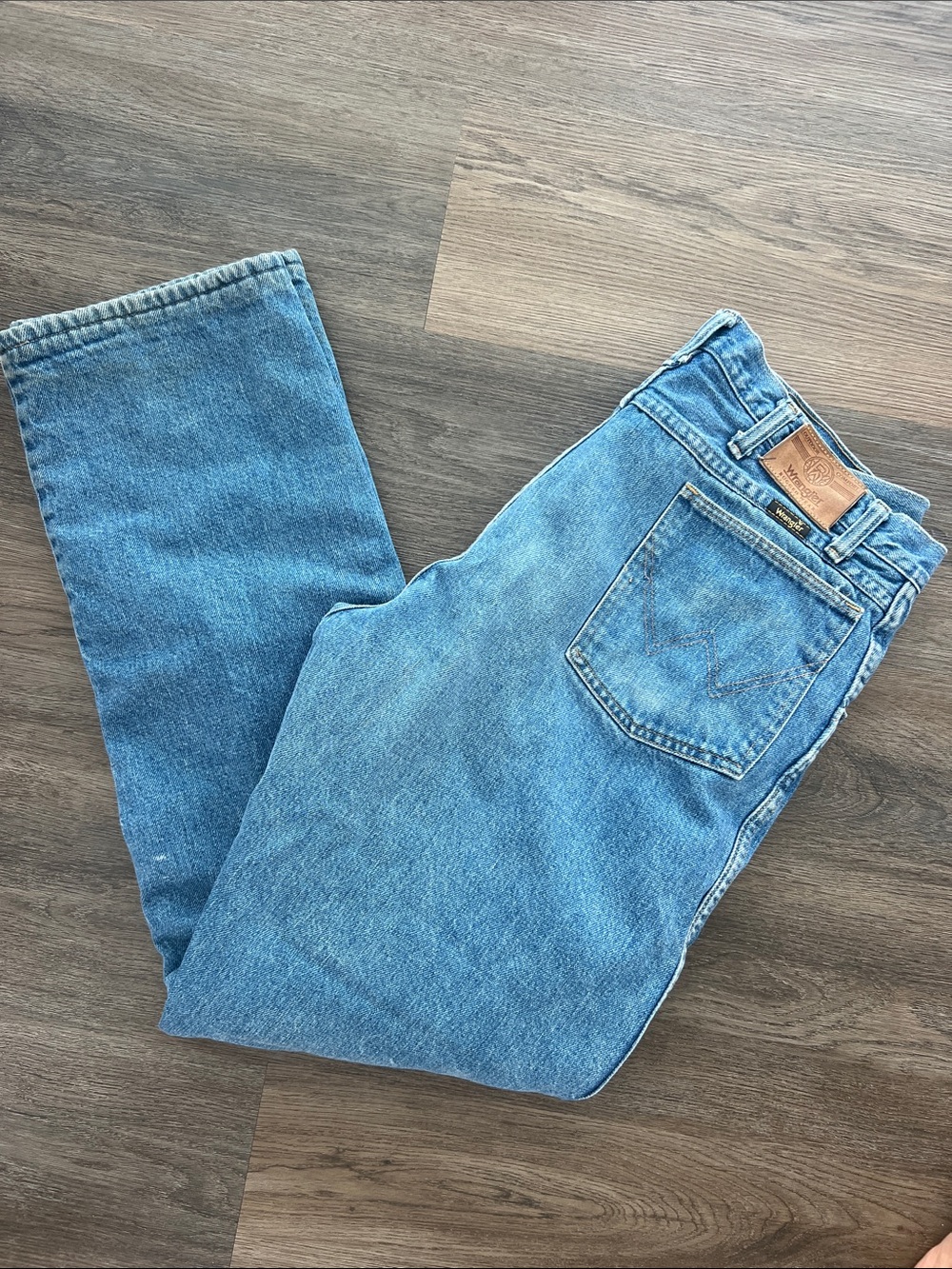 Wrangler 36x34 Made in USA Fleece Lined Vintage Jeans